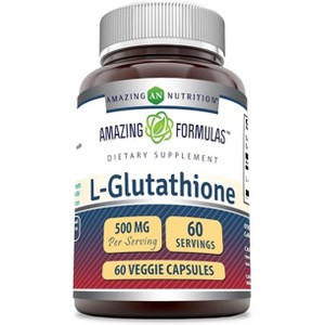 Amazing Formulas LGlutathione 500 Mg 60 Veggie Capsules - 1 of 1