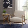 NicBex Polyester Accent Chair,Upholstered Living Room Chairs with Mid-Height Backrest,Mid-Century Comfy Armchair,Accent Chairs for Living Room - 2 of 4