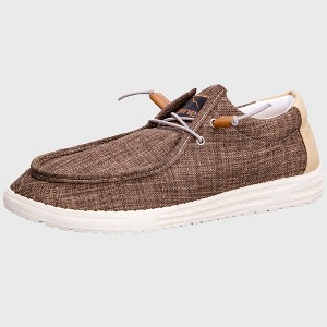 Alpine Swiss Flynn Mens Boat Shoes Casual Slip On Moccasin Loafers Sailing Deck Shoe So Light It Floats On Water - 1 of 4