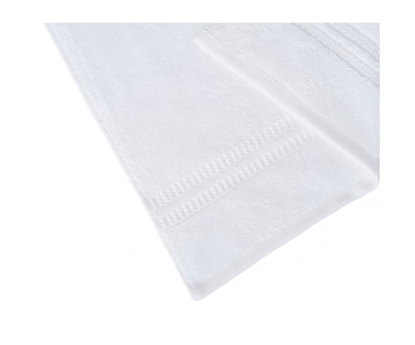 6pc Modern Home Trends Bath Towel Set White - Loft