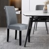 Tangkula 2-Piece Upholstered Linen Fabric Dining Chairs with High Backrest & Padded Seat - 2 of 4