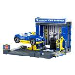 Theo Klein Michelin Car Service Mechanic Station Kids Toy Playset w/ Vehicle, Screw Driver, Tires, and Testing Equipment  for Ages 3 & Up