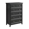 Modern 5 Drawers Dresser 5 Drawers Cabinet,Chest of Drawers Closet Organizers and Storage Clothes Storage Drawers Cabinet for Living Room - 4 of 4