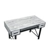 Computer Desk with Keyboard Tray, 2 Storage Drawers, and Metal Frame - 3 of 4