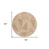 Terra Cotta Beige And Salmon Geometric Washable Indoor Outdoor Area Rug - 3 of 4