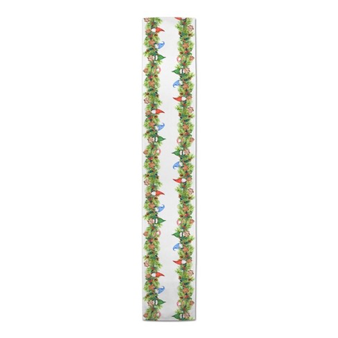 Creative Products Gnome and Cookie Garland 16 x 72 Poly Twill Table Runner - image 1 of 3