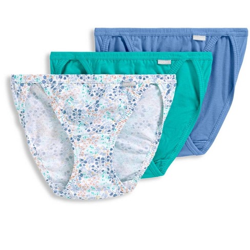 Jockey Women's Underwear Elance String Bikini - 3 Pack, Floral, 7