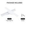 Unique Bargains Finger Edge Cabinet Pulls 160mm Hole Diameter White 10 Pcs - 3 of 4