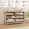 6-Drawer Dresser - Tall Boho Dresser with Curved Legs, Freestanding Storage for Living Room, Bedroom, Entryway, or Balcony - 4 of 4