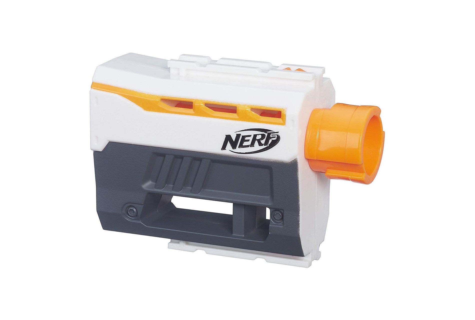 NERF Modulus Dual-Rail Barrel Upgrade – Customizable Attachment with Two Tactical Rails – Compatible with Modulus Blasters –