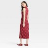 Women's Lunar New Year Tank Dress - Burgundy - image 2 of 4