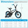Infans 14" Kids Bike w/Adjustable Saddle Handlebar Removable Training Wheels Handbrake - 2 of 4