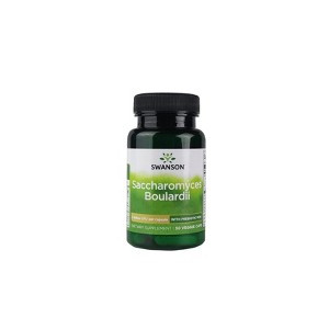 Swanson Saccharomyces Boulardii with Prebiotic Mos 5 Billion Cfu 30 Veg Caps. - 1 of 2
