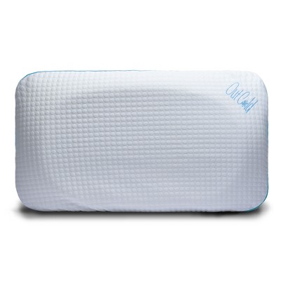 I Love Pillow Out Cold Contour Sleeping Pillow with Removable Dual Climate Warming Cooling Cover, King Sized, White