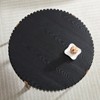 ALEXOUN 31.5 Inch Round Wood Coffee Table - Stylish Vertical Texture Relief,Easy to Use & Metal Cross Base,for Living Room,Bedroom,Home Office - 2 of 4