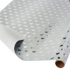 20sq ft Hearts Pattern Gift Wrapping Paper Silver - Spritz™ - 2 of 3