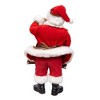 Kurt Adler 10.5-Inch Fabriché Santa with Oversized -InchI Love Coffee-Inch Cup and Creamer - 3 of 4