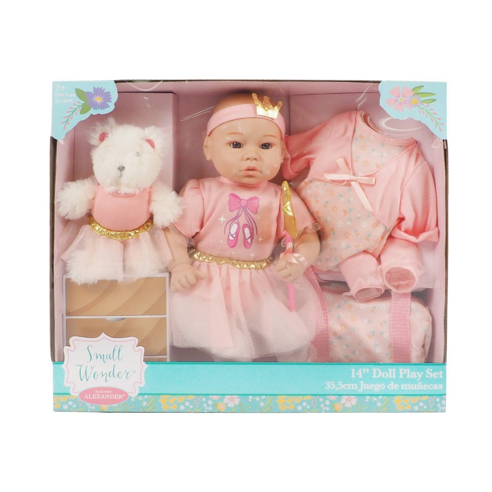 Photos - Doll Madame Alexander Small Wonder 14" Ballet Set - Blue Eyes 