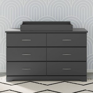 Storkcraft Brookside 6-Drawer Dresser with Changing Topper and Changing Pad - 1 of 4