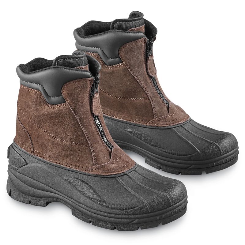 Collections Etc Totes Mens Zip Front Water Resistant Boots, 1 of 4