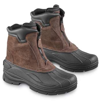 Collections Etc Totes Mens Zip Front Water Resistant Boots
