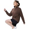 Womens Long Sleeves 1/4 Zip Pullover Golf Polo Shirts Sports Athletic Shirts - 2 of 3