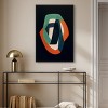 Art Remedy Distortion in Typefaces Contemporary Shapes Abstract Wall Art Framed - 2 of 4