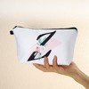 Unique Bargains Large Capacity Zipper Personalized Small Makeup Bag White - 4 of 4