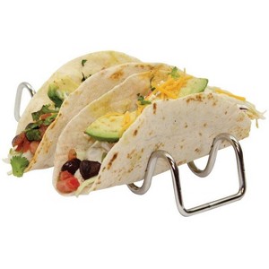 Tablecraft TRW34 Stainless Steel Taco Holder, Silver - 1 of 1