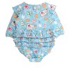 RuffleButts Baby Toddler Girls Long Sleeve Flutter Bubble Romper - 2 of 2