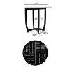 GDFStudio Tendoy Rustic 27.50" Acacia Wood Dining Table, Black - 3 of 4