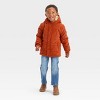 Toddler Corduroy Puffer Jacket - Cat & Jack™ Brown - image 3 of 3