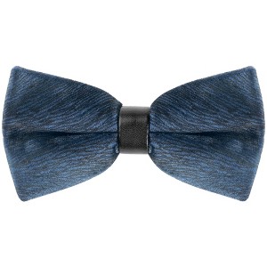 INSPIRE CHIC Men's Velvet Adjustable Pre-Tied Bow Tie - 1 of 4