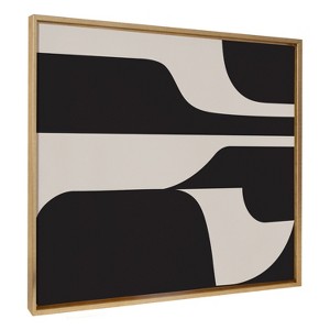 Kate & Laurel All Things Decor: Sylvie Abstract Canvas, Framed Wall Art 31.5"x41.5" - 1 of 4