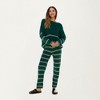 Anna-Kaci Women’s Striped Long Sleeve Top and Wide Leg Pant Set with Soft Textured Knit Fabric and Adjustable Drawstring Waistband - 3 of 4