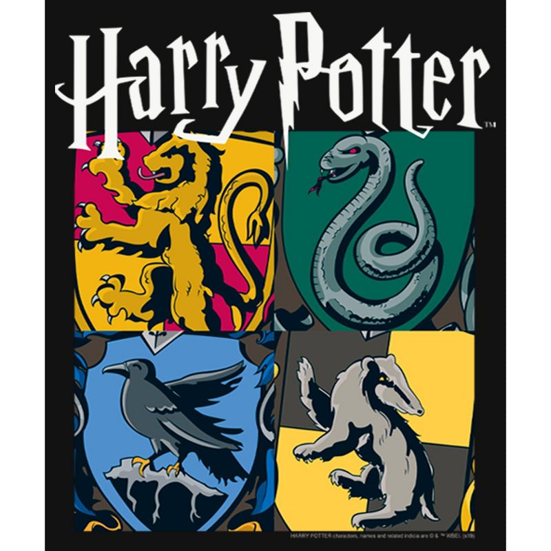 Girl's Harry Potter Hogwarts Houses Vintage Collage T-Shirt, 2 of 5