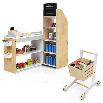 Supermarket cheap playset wooden