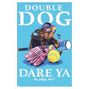Trends International Jim Baldwin - Double Dog Dare Framed Wall Poster Prints - 1 of 4