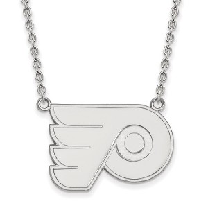 Black Bow Jewelry Sterling Silver Philadelphia Flyers NHL Necklace 18 Inch - 1 of 4