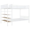 TIRAMISUBEST Twin over Full Size Metal Bunk Bed with 5-Tier Shelves, Modern Storage Bed Frame with Bedside Mesh Shelf - 4 of 4