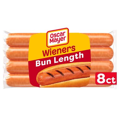 Oscar Mayer Bun-Length Wieners Hot Dogs - 16oz/8ct