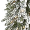 5ft Nearly Natural Pre-Lit Flocked Grand Alpine Artificial Christmas Tree Clear Lights - 3 of 4