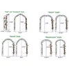 NicBex Metal Garden Trellis, Arch Rust-Proof Garden Trellis Netting Rose Decoration Grape Trellis for Climbing Plants - 3 of 4