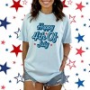Simply Sage Market Women's Happy 4th Of July Stars Short Sleeve Graphic Tee - 2 of 4
