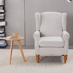 Okak Vintage Luxury Style High-Back Armchair with Coffee Table Set,Reading Leisure Chair Set for Living Rooms,Relaxation Areas - 1 of 4