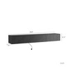 Sapphtopaz Wall Mounted Floating TV Stand for TVs Up to 70" with LED Entertainment Center with Storage Cabinets for Living Room - 3 of 4