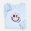 Simply Sage Market S.W.Smiley Cow Print Lightweight Garment Dyed Sweatshirt - 2 of 4