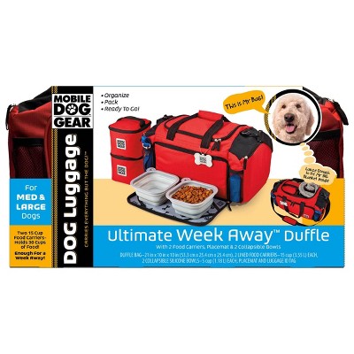 Overland Travelware - Dog - Ultimate Week Away Duffel - Red