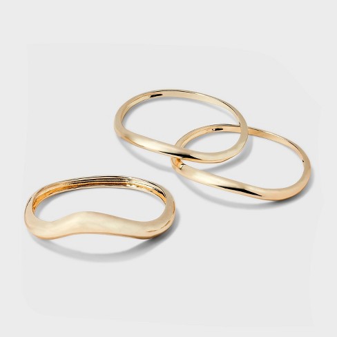 Bangle Bracelet Set 3pc - A New Day™ Gold : Target