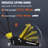 VEVOR Floor Jack, 1.5 Ton Low Profile Floor Jack, Aluminum and Steel Racing Floor Jack with Dual Pistons Quick Lift Pump, Yellow - 4 of 4